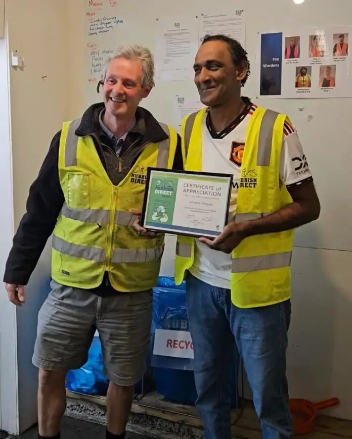 Celebrating 5 Years of Excellence Edward Narayan at Rubbish Direct - Get Paid To Keep Fit